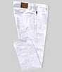 Perry Ellis Slim Fit Flat Front 5-Pocket Stretch Pants, Color:Bright White - Image 1