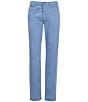 Perry Ellis Slim Fit Flat Front 5-Pocket Stretch Pants, Color:Ashleigh Blue - Image 2