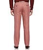 Color:Mahogany Rose - Image 2 - Slim Fit Flat Front Linen Blend Suit Separates Pants