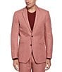 Color:Mahogany Rose - Image 1 - Slim Fit Linen Blend Suit Separates Jacket