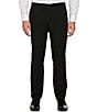 Color:Black - Image 1 - Slim Fit Performance Stretch Dobby Louis Suit Separates Dress Pants