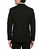 Color:Black - Image 2 - Slim-Fit Performance Stretch Dobby Louis Suit Separates Jacket
