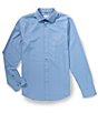 Perry Ellis Slim-Fit Performance Stretch Solid Long Sleeve Woven Shirt - Image 1