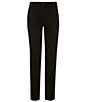 Color:Black - Image 2 - Slim Fit Stretch Solid Chino Pants