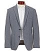 Perry Ellis Slim Fit Stretch Unlined Textured Blazer, Color:Dark Sapphire - Image 1