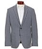 Perry Ellis Slim Fit Stretch Unlined Textured Blazer, Color:Dark Sapphire - Image 3