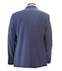 Color:Azure - Image 2 - Slim-Fit Washable Tonal Grid Pattern Stretch Suit Separates Jacket