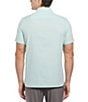 Color:Deep Mint - Image 2 - Solid Dobby Short Sleeve Woven Shirt