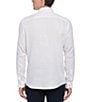 Color:Bright White - Image 2 - Solid Linen Long Sleeve Woven Shirt
