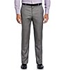 Color:Brushed Nickel - Image 1 - Solid Stretch Flat-Front Suit Separates Pants