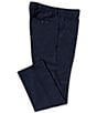 Perry Ellis Solid Tailored Flannel Pants, Color:Navy - Image 1