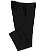 Perry Ellis Solid Tailored Flannel Pants, Color:Black - Image 1