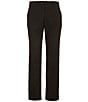 Perry Ellis Solid Tailored Flannel Pants, Color:Black - Image 2