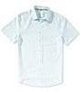 Perry Ellis Solid Twill Short Sleeve Woven Shirt - Image 3