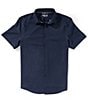 Perry Ellis Solid Twill Short Sleeve Woven Shirt - Image 2
