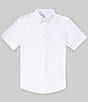 Perry Ellis Solid Twill Short Sleeve Woven Shirt - Image 2
