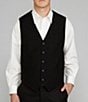 Color:Black - Image 1 - Solid Suit Separates Vest