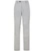 Color:Grey - Image 2 - Tailored Fit Flat Front Crosshatch Solid Dress Pants