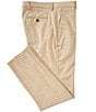 Perry Ellis Tailored Fit Flat Front Crosshatch Textured Twill Pants, Color:Stone - Image 1
