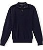 Perry Ellis Textured Quarter-Zip Pullover - Image 3