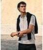Perry Ellis Textured Short Sleeve Polo Shirt - Image 3