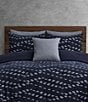 Perry Ellis Venice Subtle Stitched Texture Decorative Square Pillow - Image 1