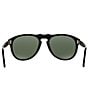 Persol Men's PO0649 56mm Aviator Sunglasses, Color:Black - Image 4