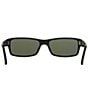 Color:Black - Image 6 - Men's PO2747S Polarized 57mm Rectangle Sunglasses