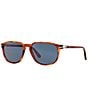 Color:Sienna Tort - Image 1 - Men's PO3019S Tortoise 52mm Square Sunglasses