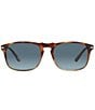 Color:Spotted Tortoise - Image 2 - Men's PO3059S Tortoise 54mm Square Sunglasses