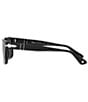 Persol Men's PO3272S 53mm Rectangle Polarized Sunglasses, Color:Black - Image 3