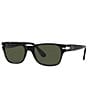 Color:Black - Image 1 - Men's PO3288S 55mm Rectangle Sunglasses