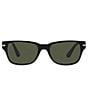 Color:Black - Image 2 - Men's PO3288S 55mm Rectangle Sunglasses