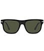 Color:Black - Image 2 - Unisex PO3306S 55mm Rectangle Sunglasses