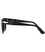 Color:Black - Image 3 - Unisex PO3306S 55mm Rectangle Sunglasses
