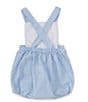Color:Blue - Image 2 - Baby Boys 3-24 Months Sleeveless Bunny-Appliqued Shortalls