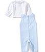 Petit Ami Baby Boys Long Sleeve Smocked Train Longall - Image 2
