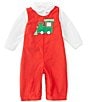 Petit Ami Baby Boys Long Sleeve Train Coverall - Image 1
