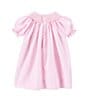 Color:Pink - Image 2 - Baby Girls 12-24 Months Smocked Gingham Dress
