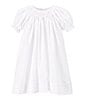 Color:White - Image 1 - Baby Girls 3-9 Months Smocked Dress