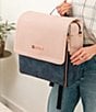 Color:Indigo Blush - Image 6 - Boxy Backpack Diaper Bag - Indigo Blush