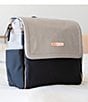 Color:Sand/Black - Image 5 - Boxy Backpack Diaper Bag - Sand & Black