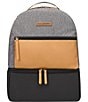Color:Camel/Graphite - Image 1 - Colorblock Axis Canvas Backpack Diaper Bag