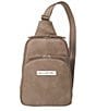 Petunia Pickle Bottom Criss Cross Sling Diaper Bag, Color:Mink - Image 1