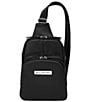 Petunia Pickle Bottom Criss Cross Sling Diaper Bag, Color:Ebony - Image 1