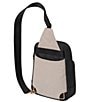 Petunia Pickle Bottom Criss Cross Sling Two Tone Bag, Color:Sand Black - Image 2