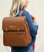 Petunia Pickle Bottom Meta Canvas Backpack, Color:Cedar - Image 5