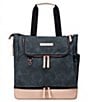 Color:Indigo/Blush - Image 1 - Pivot Colorblock Backpack/Tote Diaper Backpack - Matte