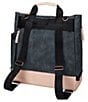Color:Indigo/Blush - Image 2 - Pivot Colorblock Backpack/Tote Diaper Backpack - Matte