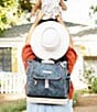 Petunia Pickle Bottom Pivot Colorblock Backpack/Tote Diaper Backpack, Color:Indigo/Blush - Image 9